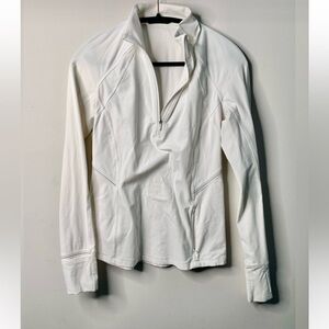 Lululemon Toasty Tech Women's White‎ 1/2 zip